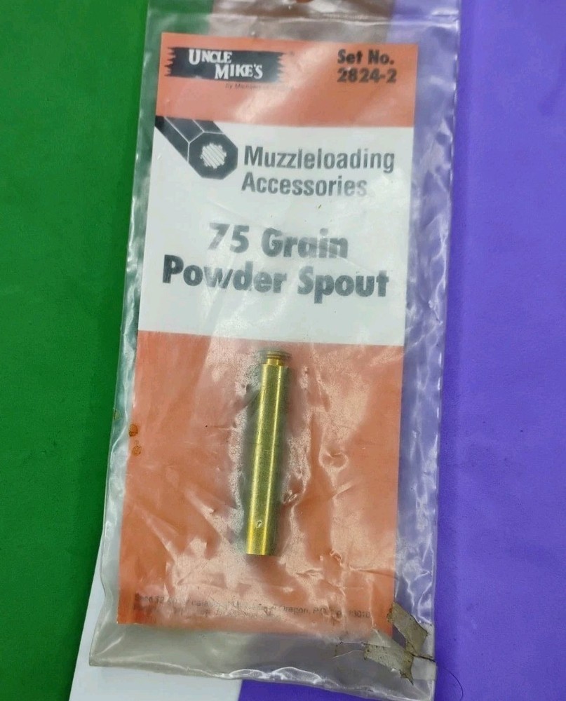 75 Grain Powder Spout - Muzzleloading Accessory Uncle Mike's # 2824-2