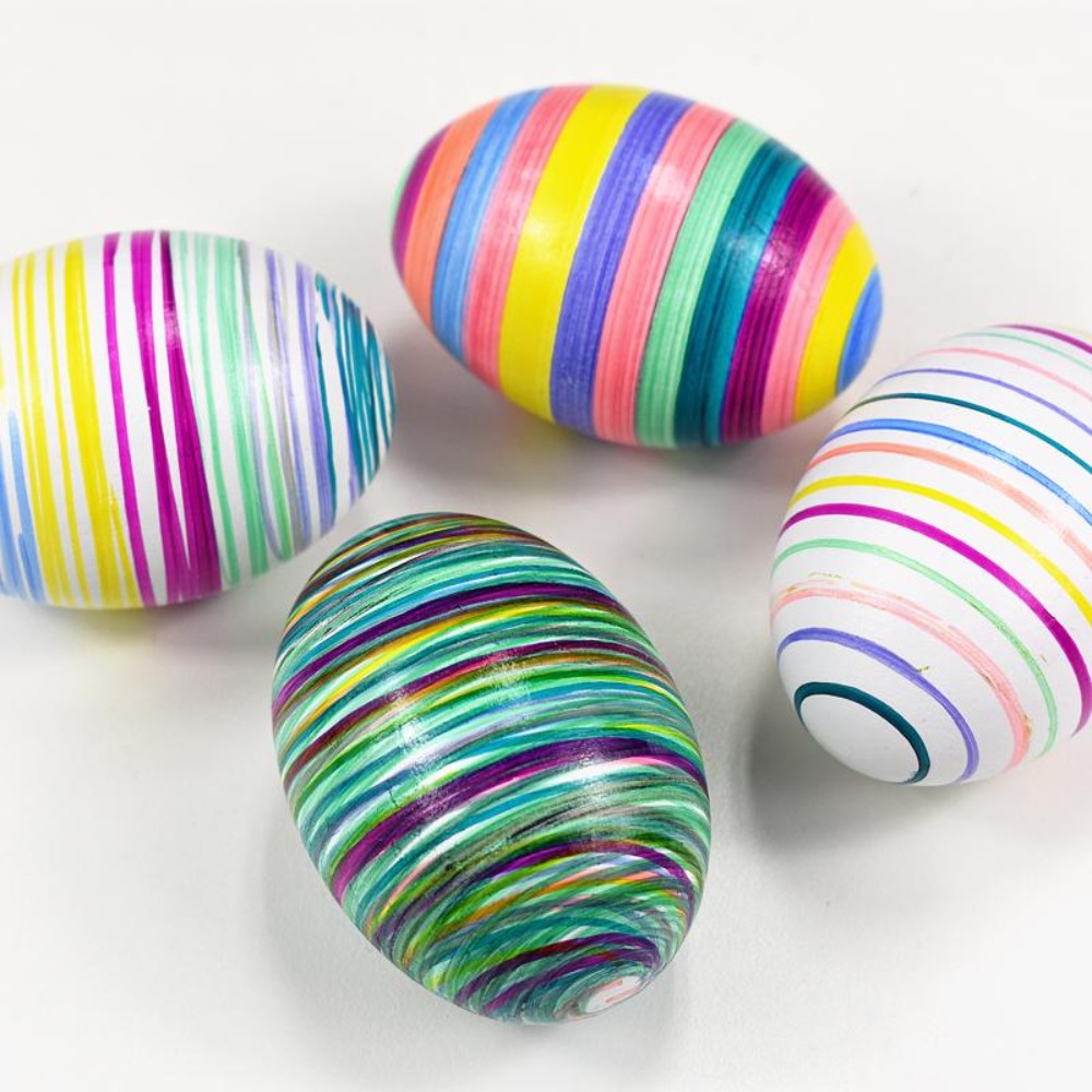 Eggmazing Easter Eggs Wooden 12 pc