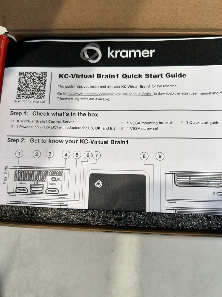 Kramer KC Virtual Brain1 Hardware Platform with 1 Instance Kramer Brainware KC