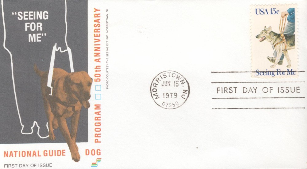 1979 FDC - Scott# 1787 - Guide Dog - Spectrum Cachet