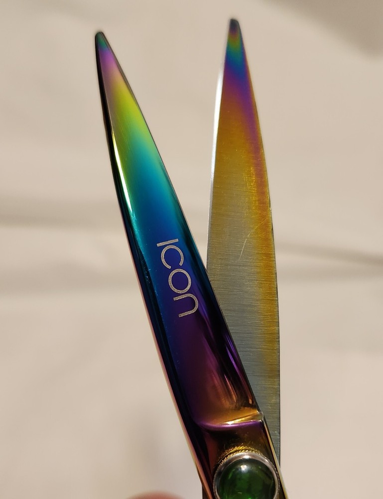 ICON Multi-color Shears Size 6" ICT-158A plus Bag