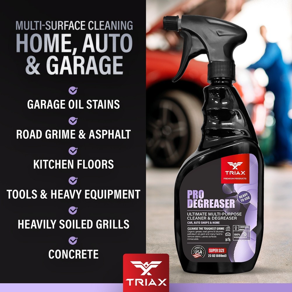 TRIAX Pro Degreaser Ultimate Multi-Purpose Cleaner Heavy Duty Formula (1 Gallon)