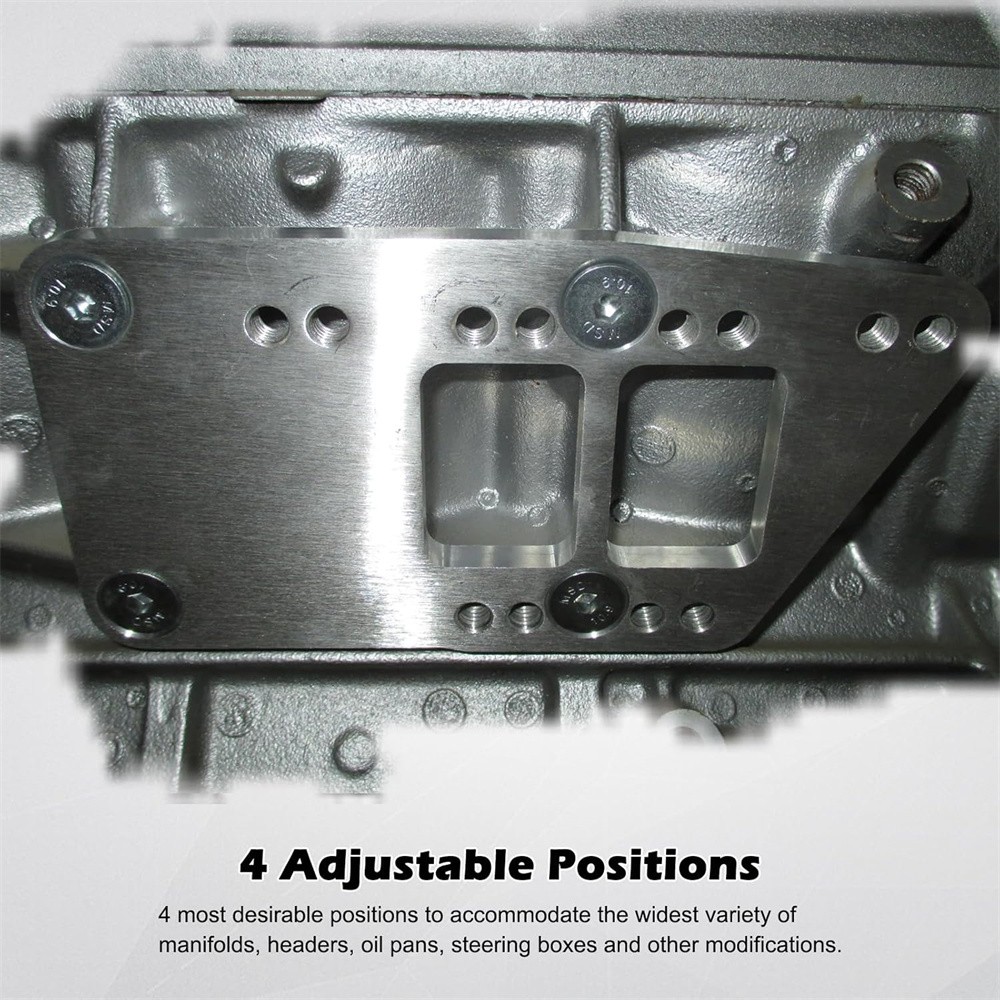 New Silver Engine Mounts Adapter Plates For LS Swap LS1 LS2 LS3 Motor Mount