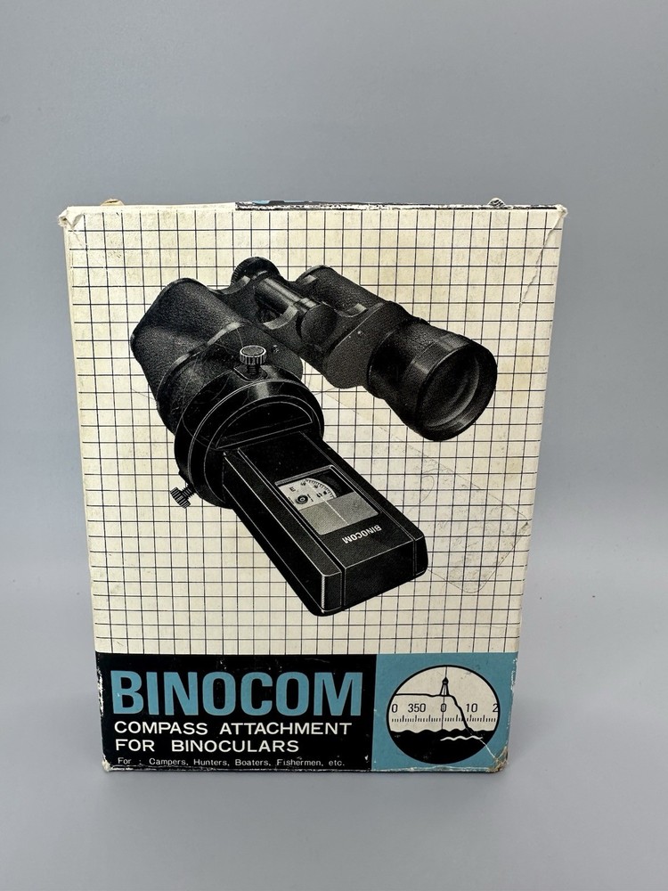🟣VTG Binocom Compass Attachment For Binoculars in Original Box.BC-50 OPEN BOX