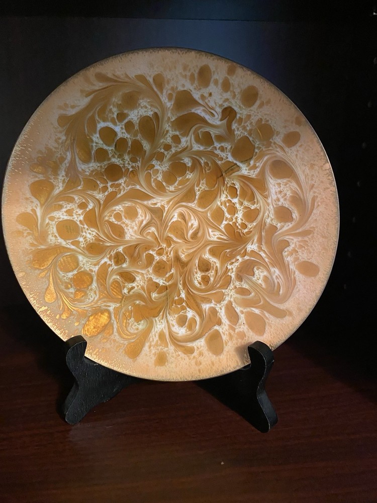 Copper Vintage Plate Signed Godfrey