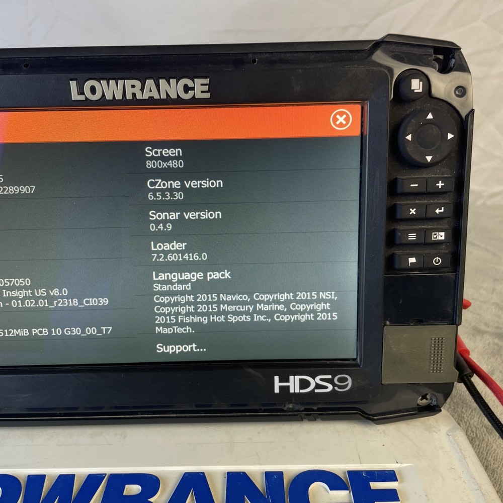 Lowrance HDS 9 Gen 3 - Fishfinder/Chartplotter - With Suncover