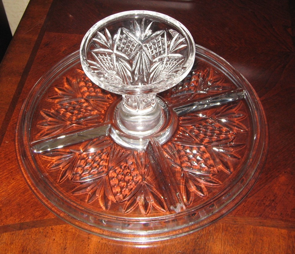 Dublin Crystal Cake Plate & Dome, 12" Dia