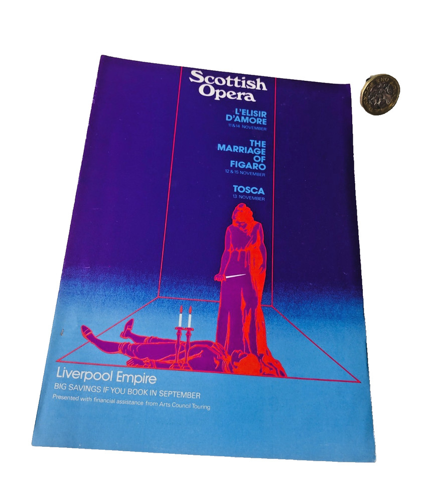 Theatre Programme Scottish Opera Vintage ra