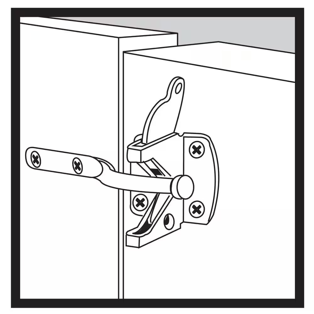 Black Stainless Steel Gate Latch