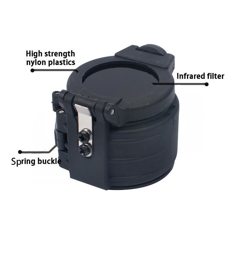 Flashlight IR Filter infrared Head Protective Cover For M951 Tactical Flashlight