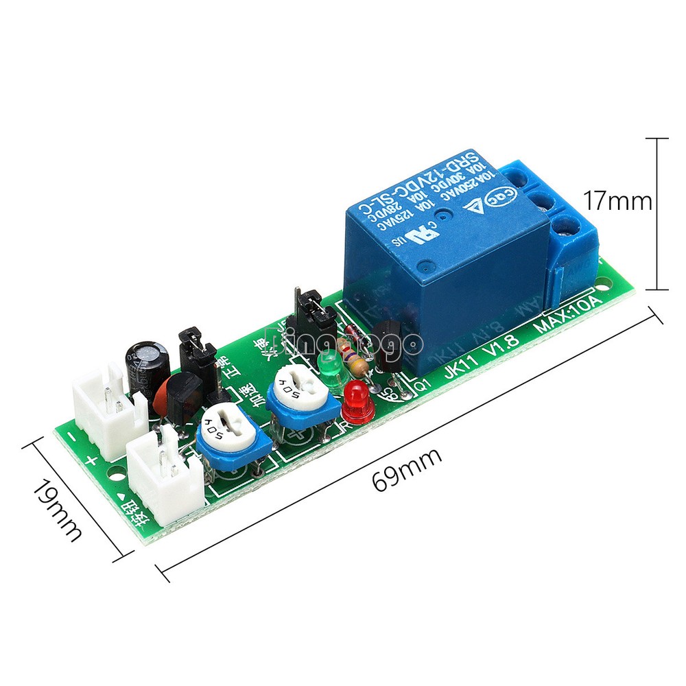 DC 5V 12V 24V Infinite Cycle Delay Timing Timer Relay ON OFF Switch Loop Module