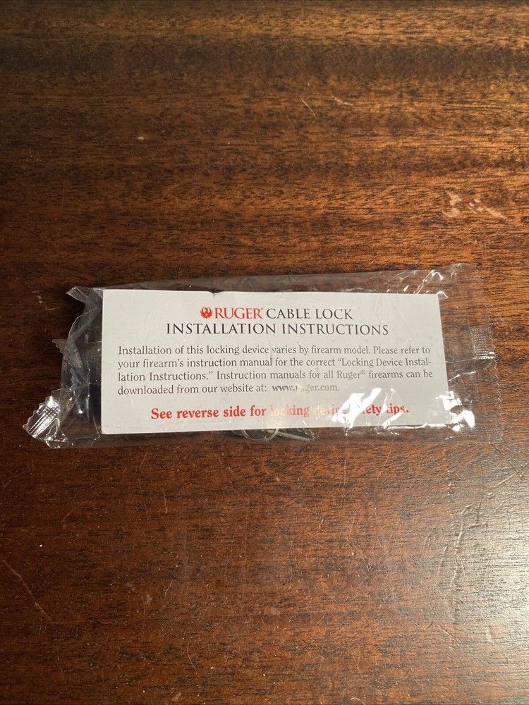 Ruger LCP Gun Cable Lock