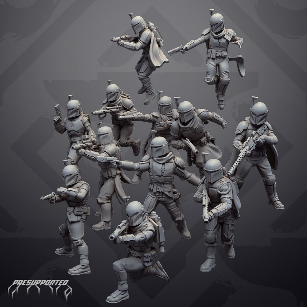 Star Wars Legion Clan Wren Unit Expansion Proxy Models 3d Printed