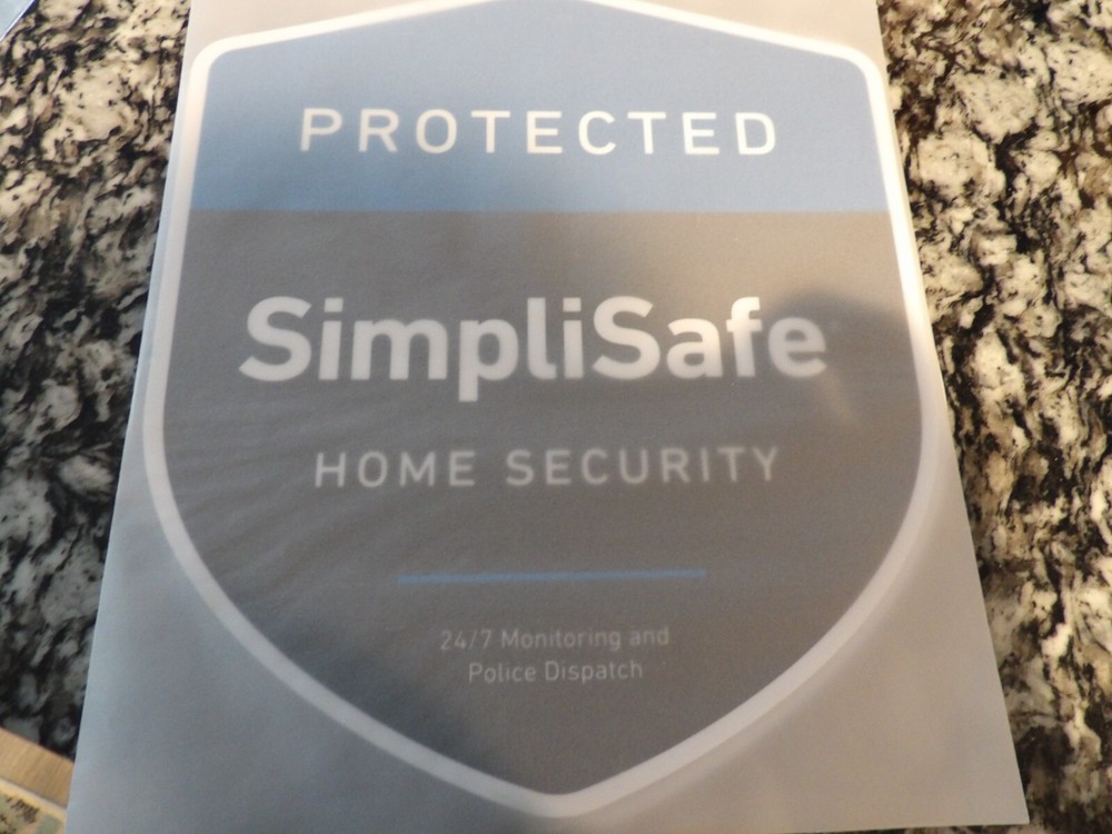 Simplisafe Yard Sign w/ Stake