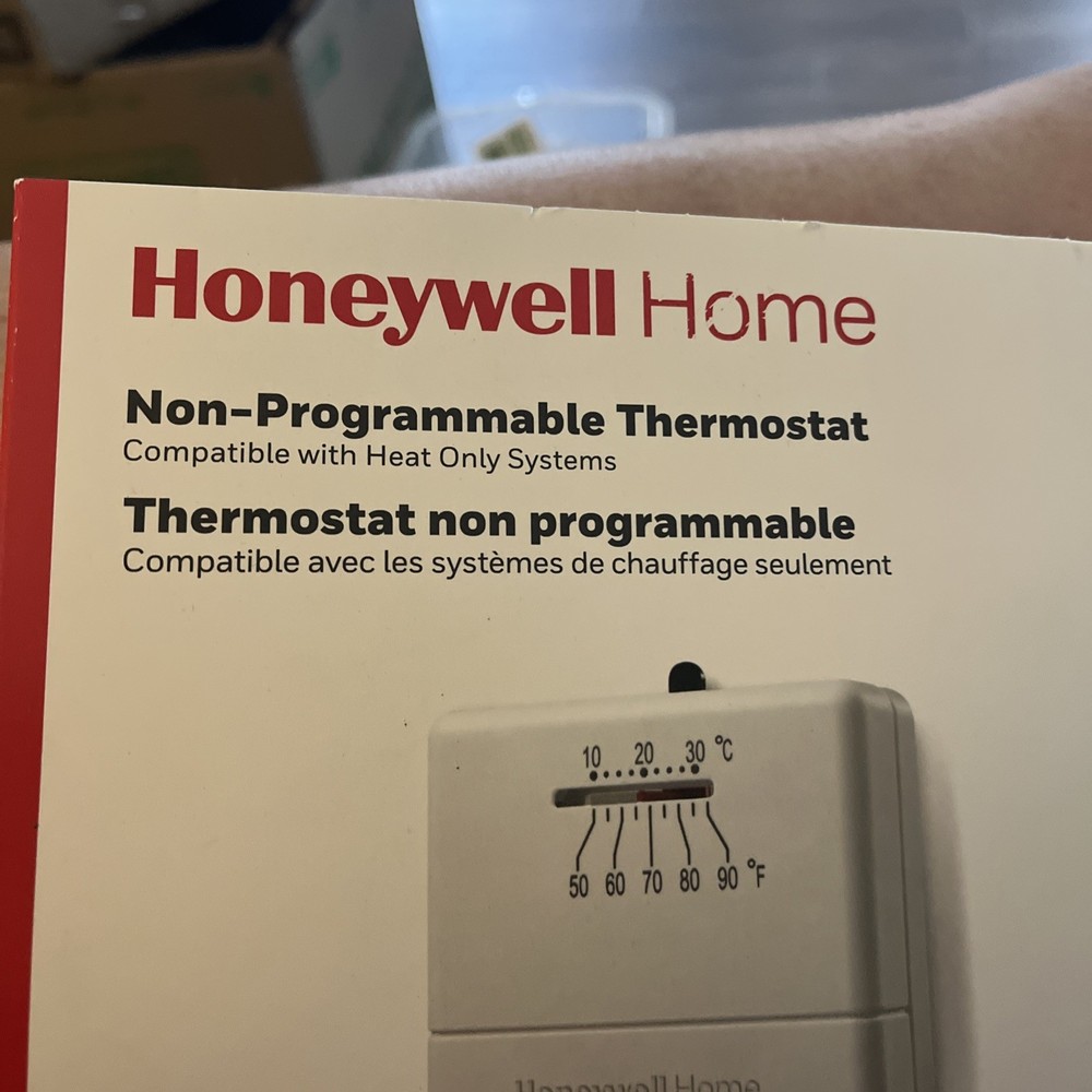 Honeywell Home Non Programmable Basic Thermostat Control Heat Only Square White