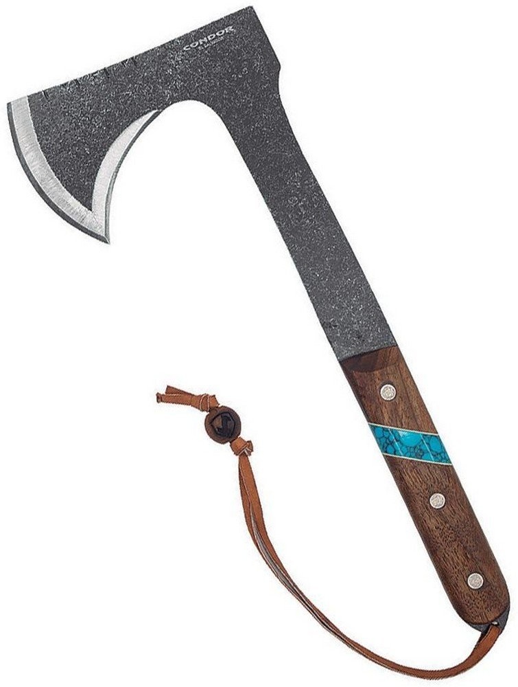Condor Blue River 13" Tomahawk Walnut / Turquoise - CTK2826-HC