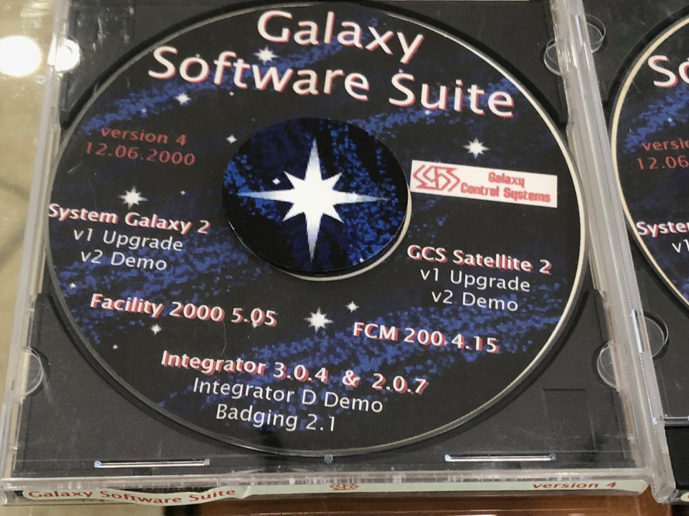 Galaxy Control Systems Software Suite Version 4, Walkersville, MD, 5 CD-ROM's