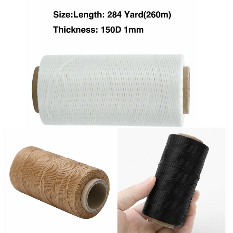 150D Waxed Thread Strong High Strength Flat Sewing Thread Wax Cord Stitching