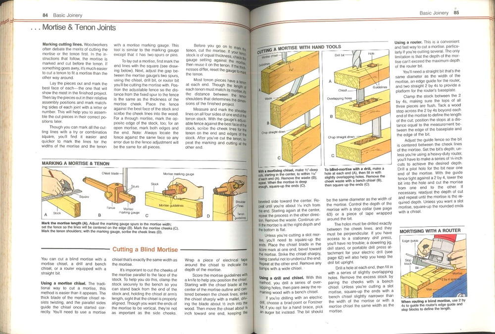 Basic Woodworking Illustrated 1987 Sunset Techniques Tools Materials Projects