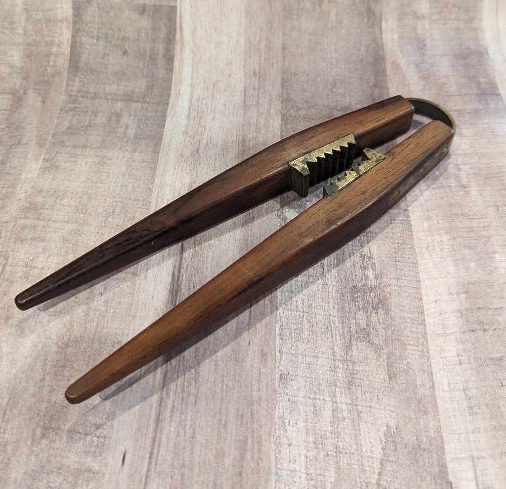 Vintage Brass And Wood Nutcracker