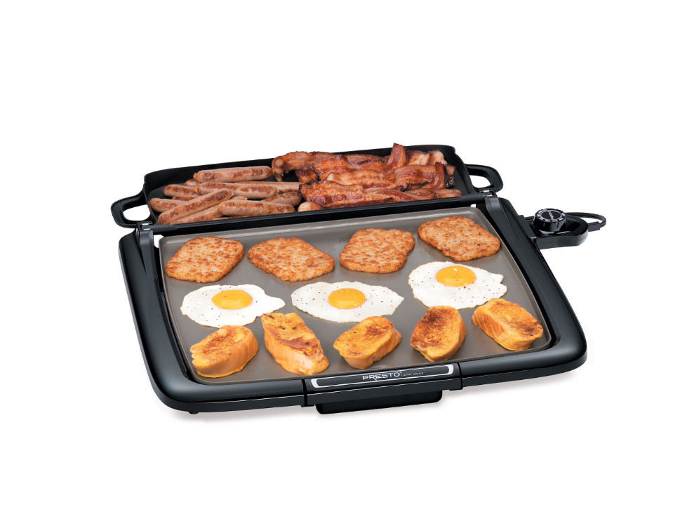 Presto Ceramic Electric Griddle/Warmer Plus, Black 07024