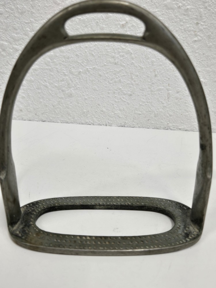 English Stirrup Single Solid Nickel? Metal