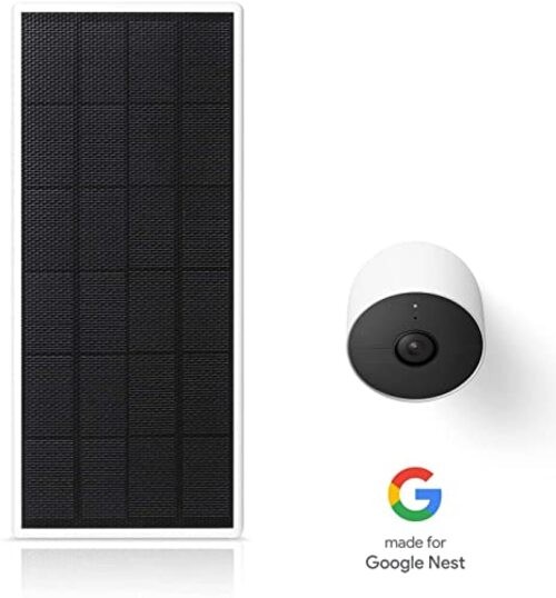 Solar Panel, Solar Panel Charger for Google Nest Cam 1 Pack - Solar Panel