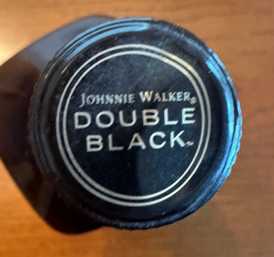 Johnnie Walker Double Black opaque bottle w cap