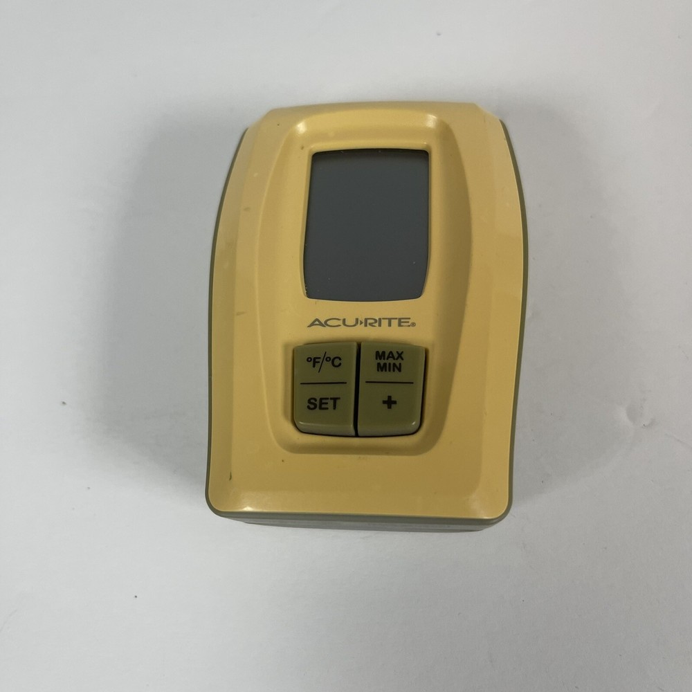 AcuRite Inside Outside Wireless Thermometer Clock LCD 2613 Wireless Sensor Works
