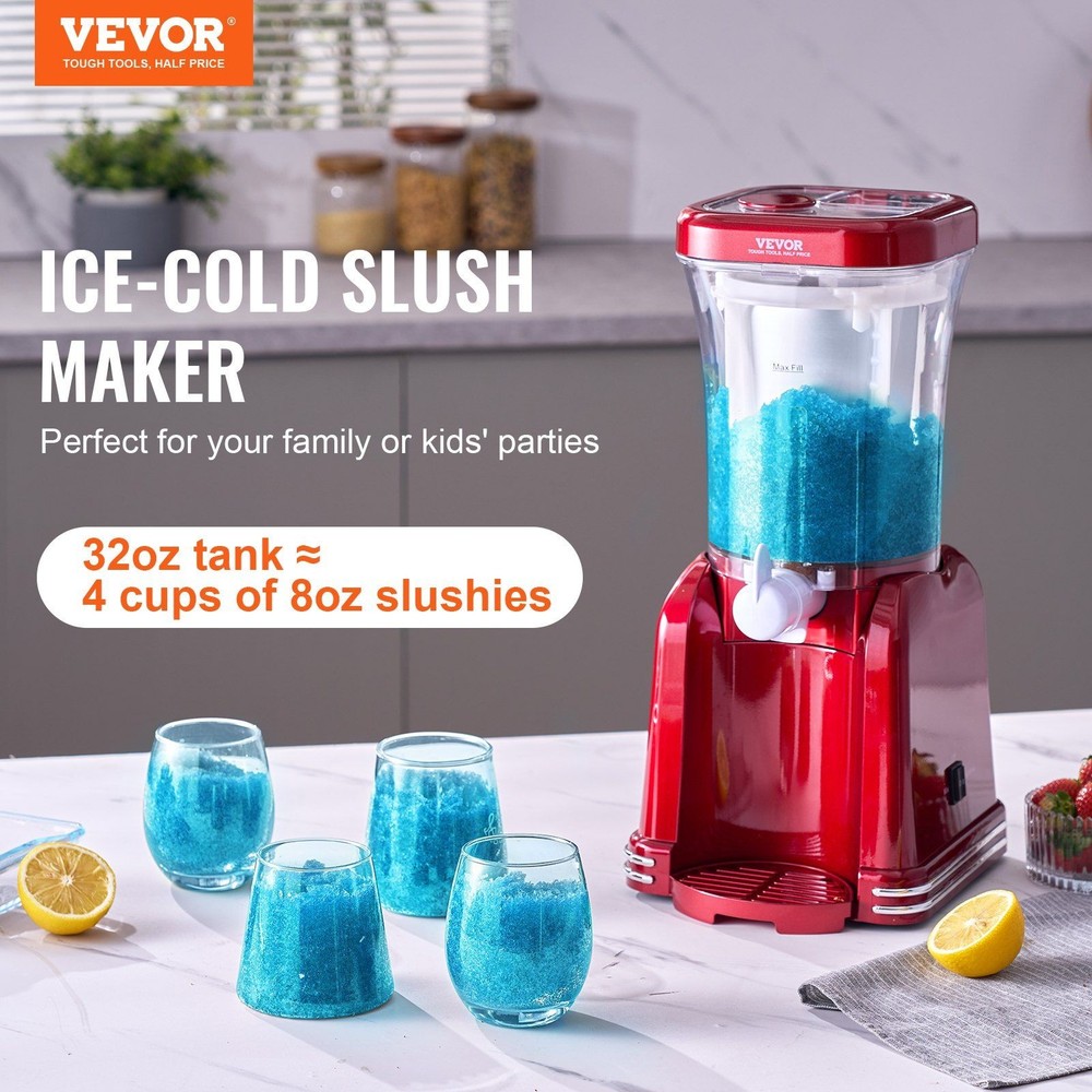 Efficient 32oz Slush Maker with Smoothie Function for Home Enjoyment