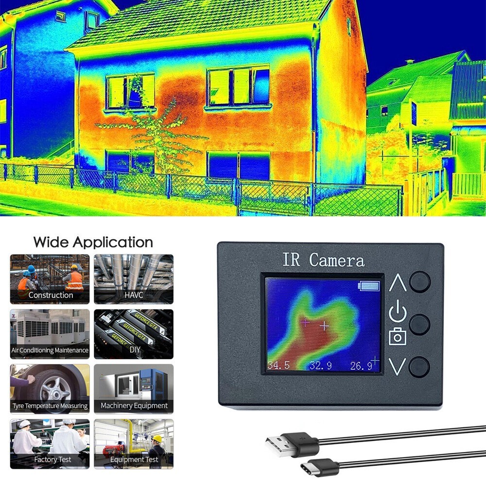 Infrared Thermal Imager Digital Camera Handheld Temperature Sensor -40℃-300℃