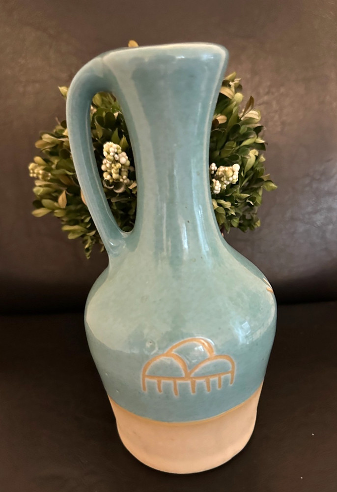 Handmade Art Studio Pottery 10" Water Pitcher-Jug