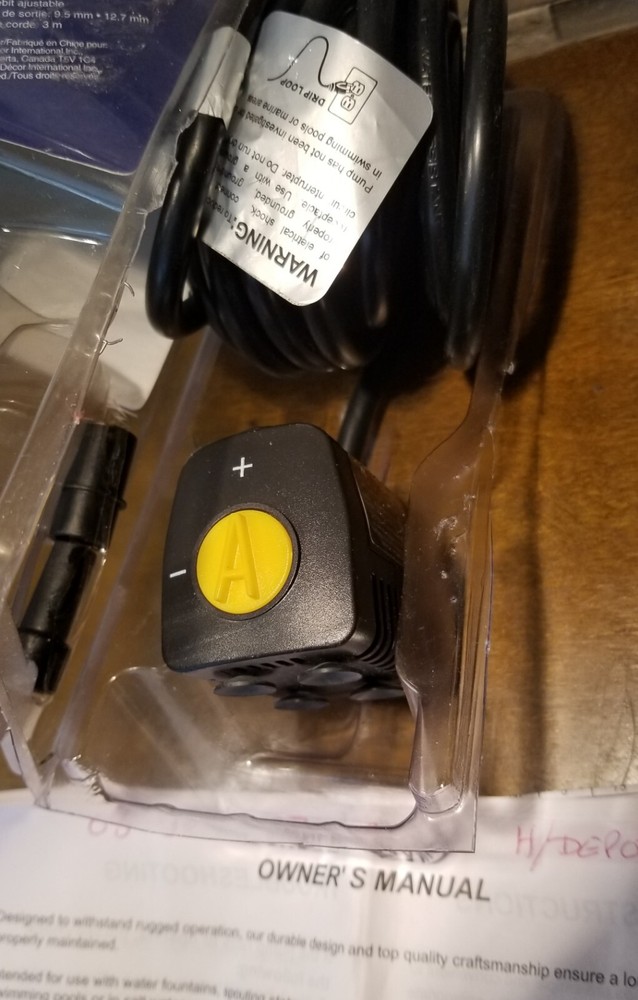 ANGELO DECOR 80 GPH Fountain Pump