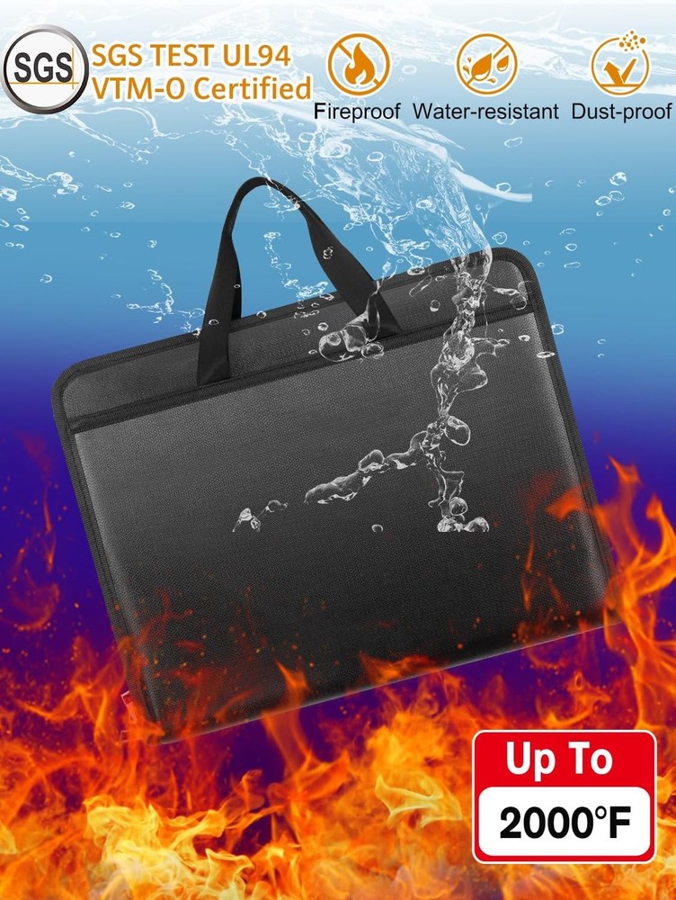 Important Document Organizer Folio Accordion File Organizer Fireproof Expanding