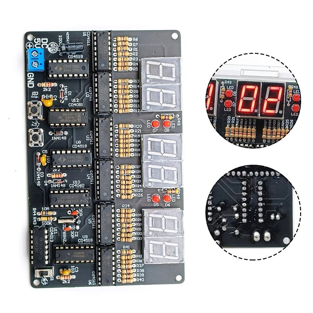 Electronic Clock Kit Soldering Clock Kit Soldering Techniques DIY Electronics
