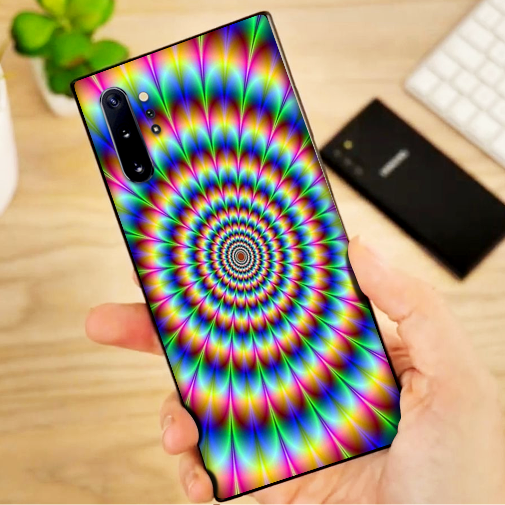 Skins Decal Wrap for Samsung Note 10 Plus Trippy hologram dizzy