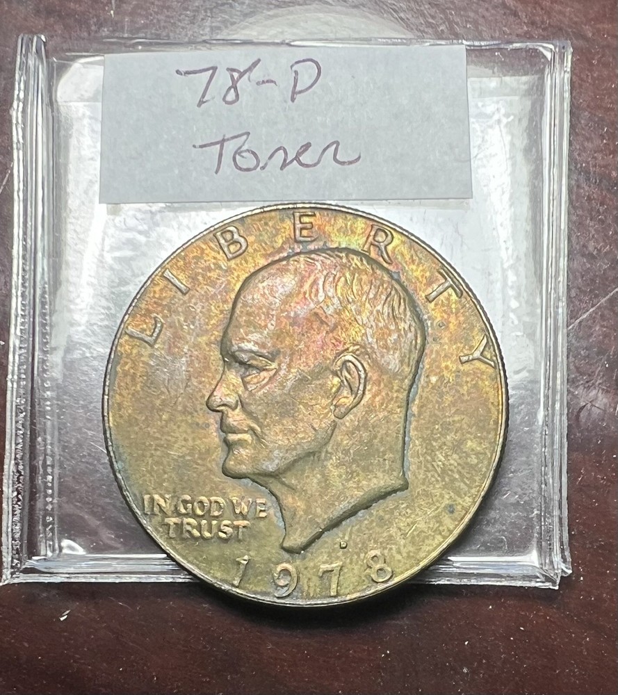 1978-D Eisenhower Ike Dollar - Toning