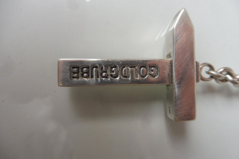 Beautiful, old, Massive Keyring, Hammer, Bonanza, 925 Silver