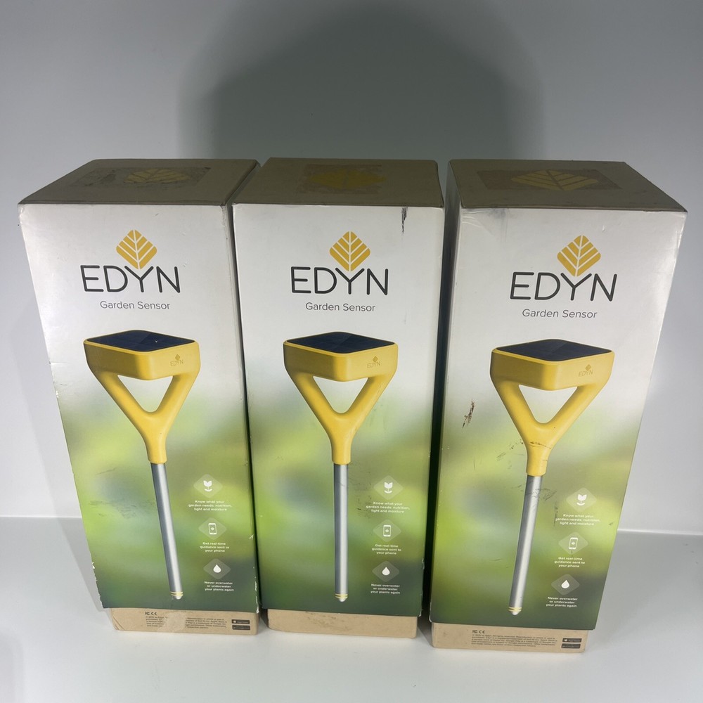 EDYN SOLAR POWERED WiFi GARDEN SOIL SMART PHONE SENSOR IN BOX