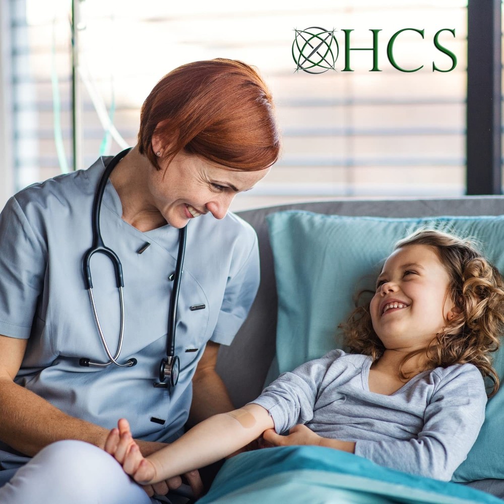 HCS Blue Dual Head Stethoscope - Lightweight, Durable & Comfortable for Nurses