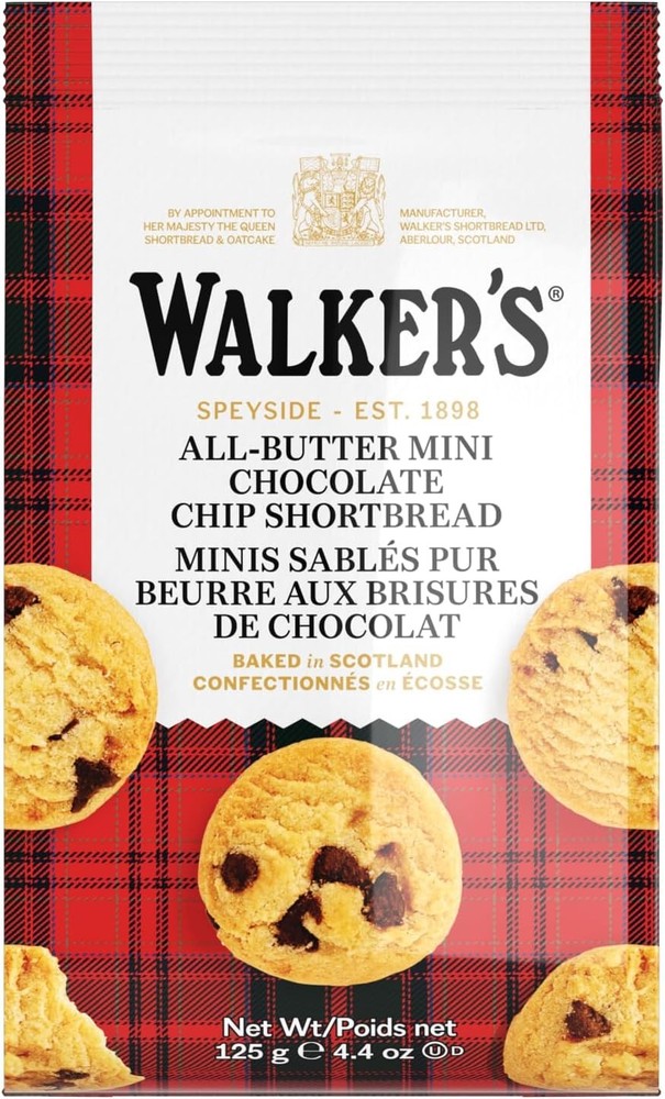 Walkers Mini Shortbread Chocolate Chip Rounds