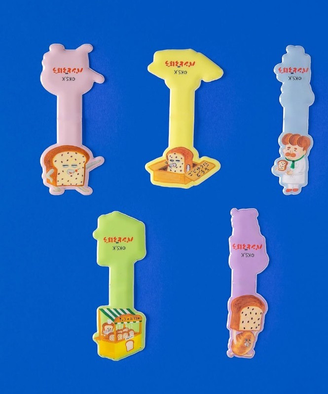 Pan Dorobou / bread thief magnetic bookmarks