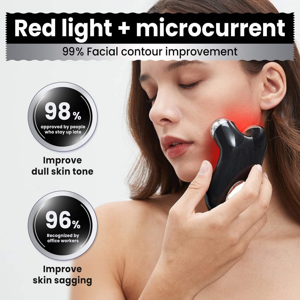 Microcurrent Facial Device,Latest Red Light Technology,Enhances The Ability t...