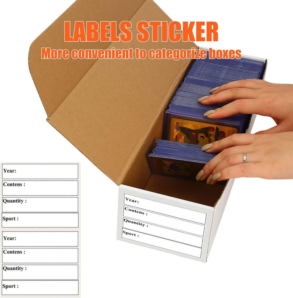 Top Loader-Card Storage Box,8-Pack • 6400-Count, Corrugated Cardboard Toploader