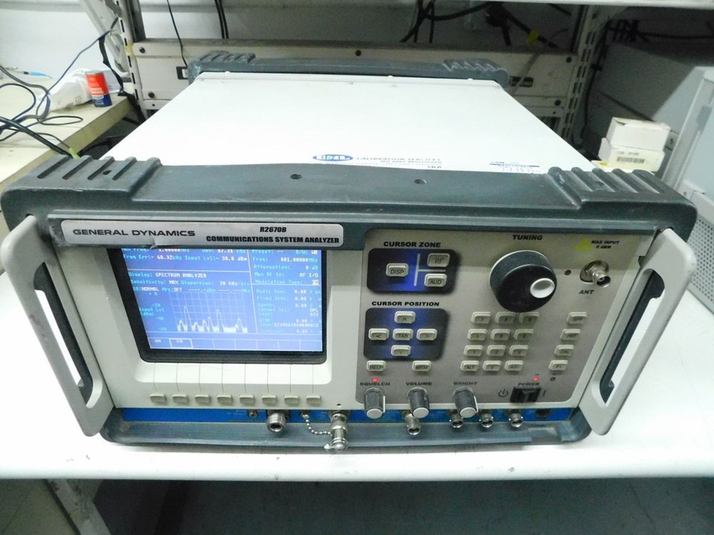 GENERAL DYNAMICS R2670B COMMUNICATIONS SYSTEM ANALYZER M7380
