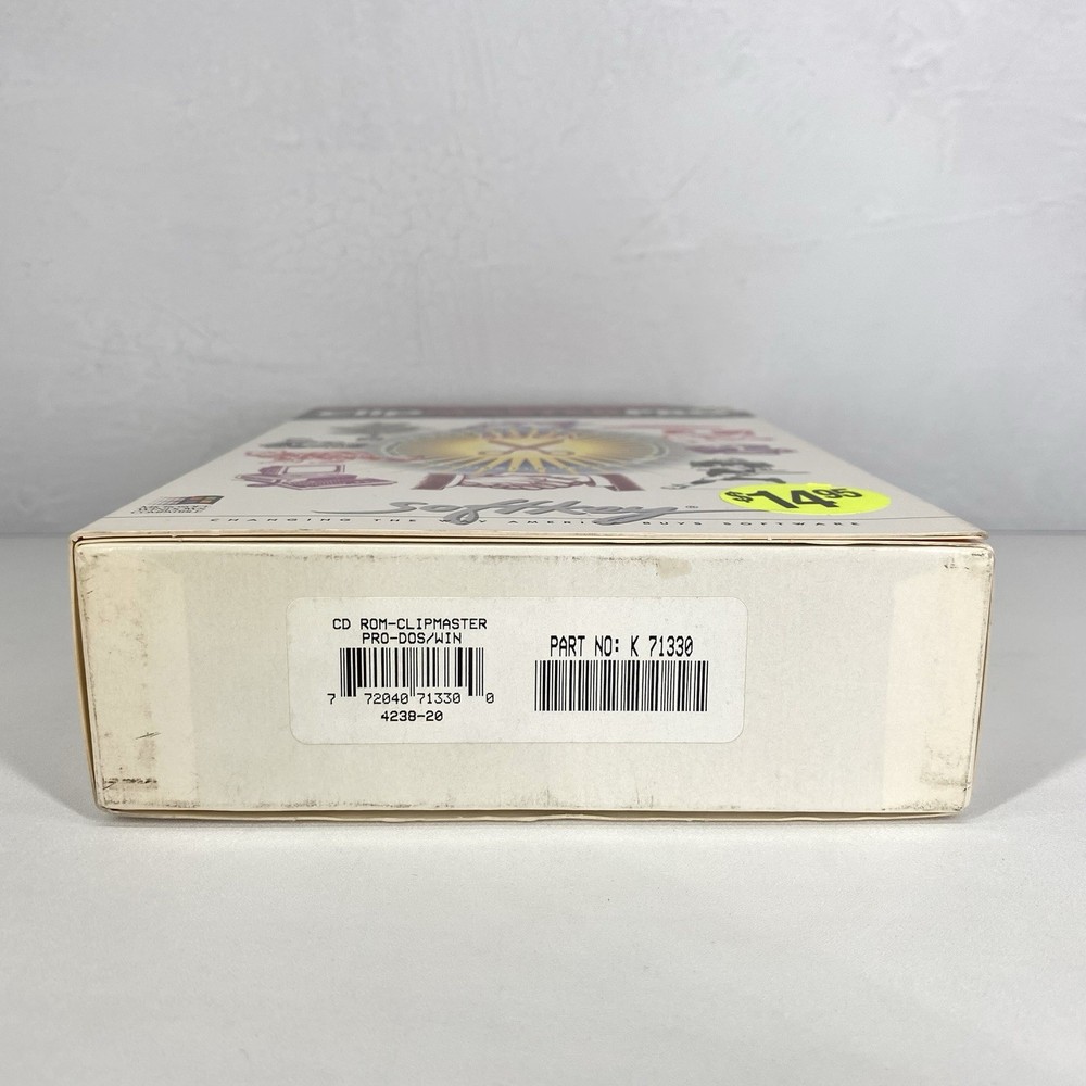 Clip Master Pro CD-Rom Image Library Vintage Graphics 1999 Clipart Software