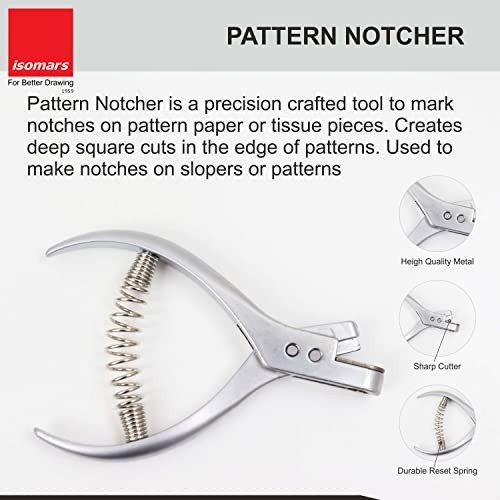 Pattern Master Set Pattern Notcher Gridding Scale 18" Tailoring Drafting Kit Too
