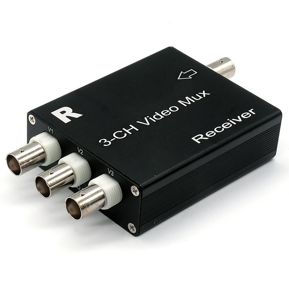 Plug and Play Analog Camera Receiver&Transmitter 3 Channel Video Multiplexer