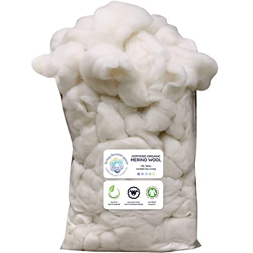 Certified Wool Roving. Ethically & Responsibly Sourced Fiber for Organic Merino