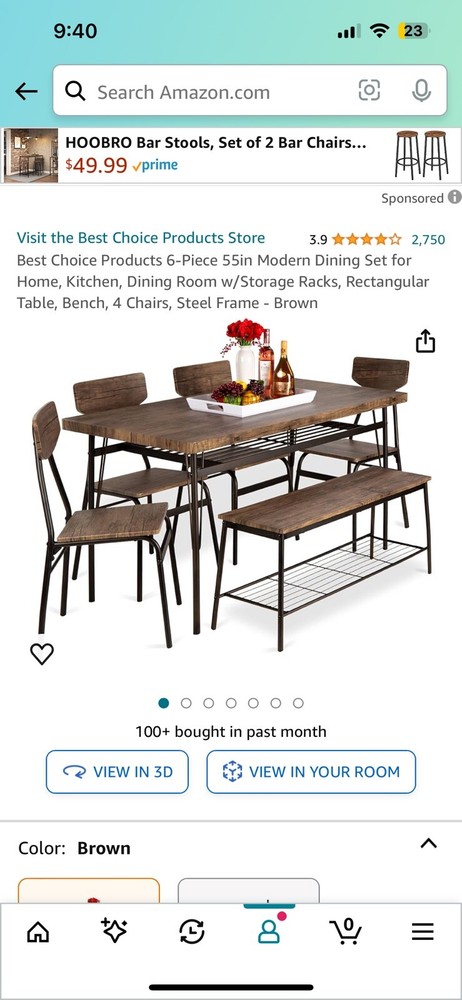 dining table set for 6